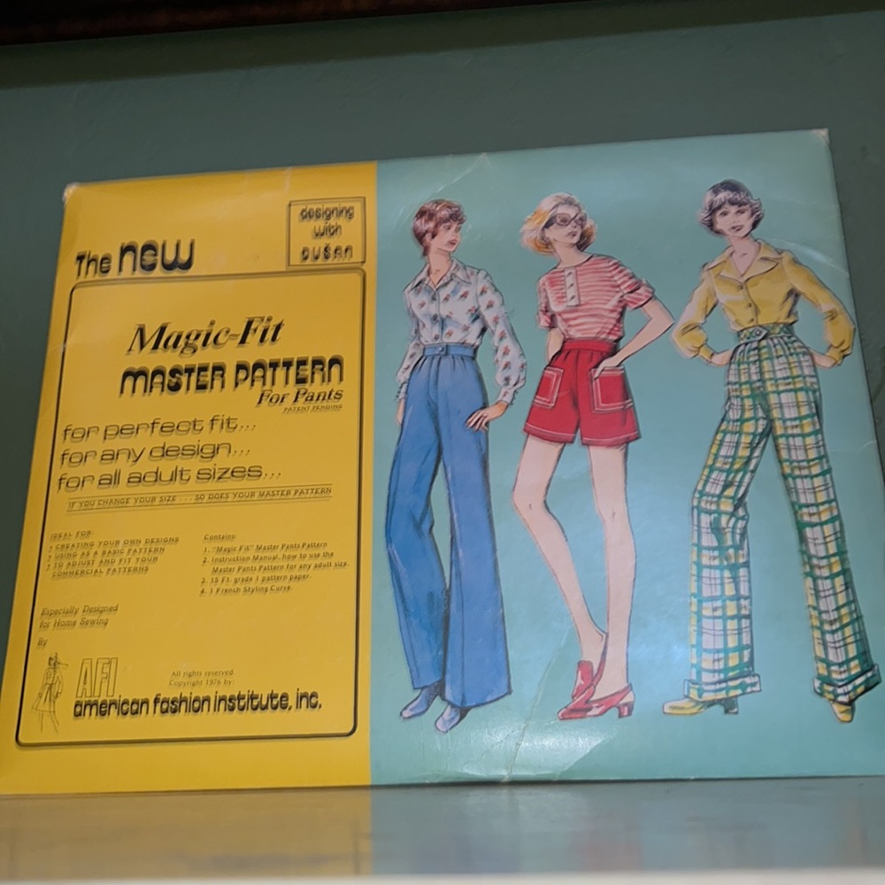 Magic-Fit Master Pattern 1976 Designing Dusan American Fashion Institute Inc